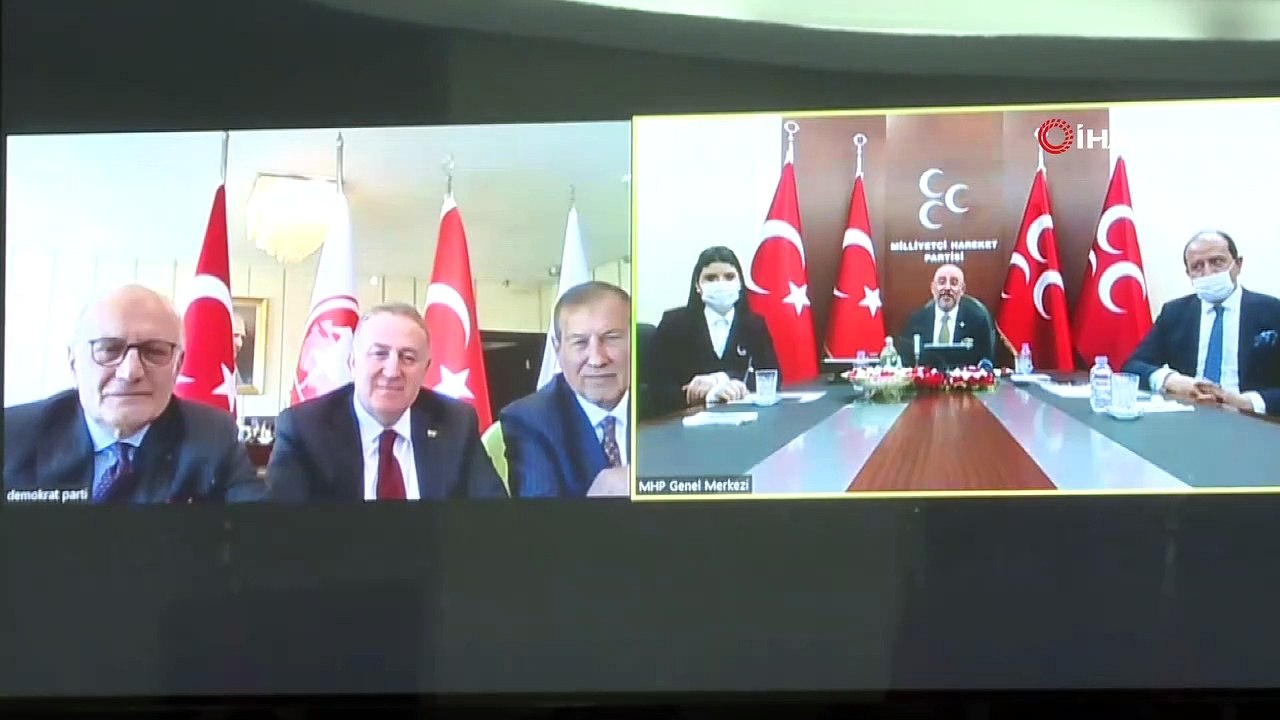 Partiler arası bayramlaşma video konferans yoluyla gerçekleşti.