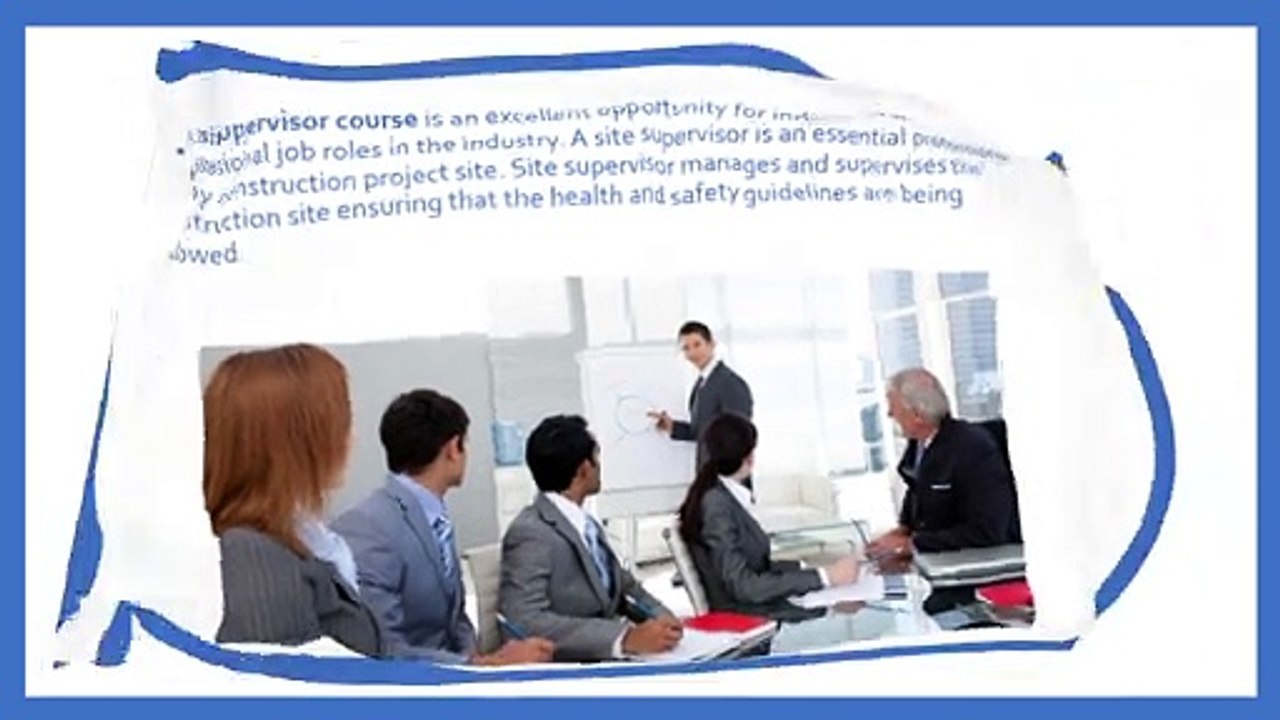 Site Supervisor Course