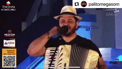 os pés dAos Padre Cícero, cantor Fábio Carneirinho se emociona com números de arrecadações em live