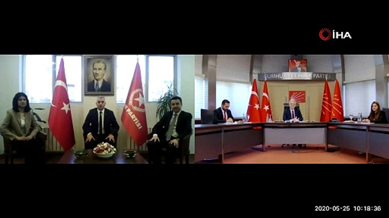 CHP, siyasi partilerin bayramını video konferans ile kutladı