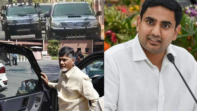 Chandrababu Enters In To Amaravathi By Road Way, Vijayasai Reddy Slams Nara Lokesh