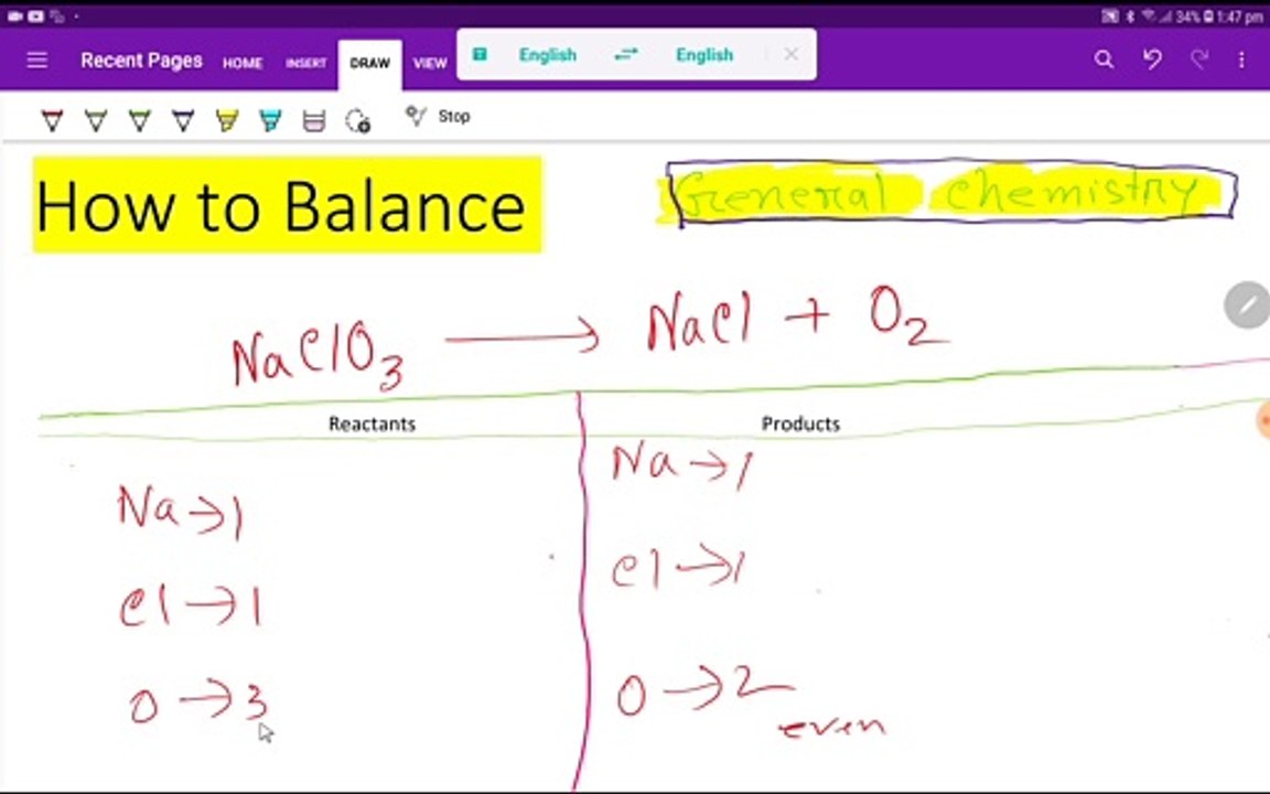 How to Balance NaClO3 = NaCl + O2,How to Balance Sodium chlorate,How to Balance Sodium chlorate + Sodium chloride + Oxygen gas,balancing NaClO3 = NaCl + O2,NaClO3 = NaCl + O2 balanced equation,balanced molecular equation