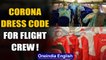Covid-19: While passengers wear face masks, flight crew donning PPE suits welcome on board: Watch