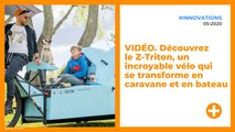 VIDÉO. Découvrez le Z-Triton, un incroyable vélo qui se transforme en caravane et en bateau