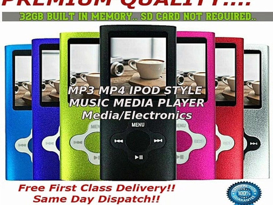 MP3 MP4 IPOD STYLE MUSIC MEDIA PLAYER 32GB BUILT MEMORY WITH VIDEO,GAMES VOICE