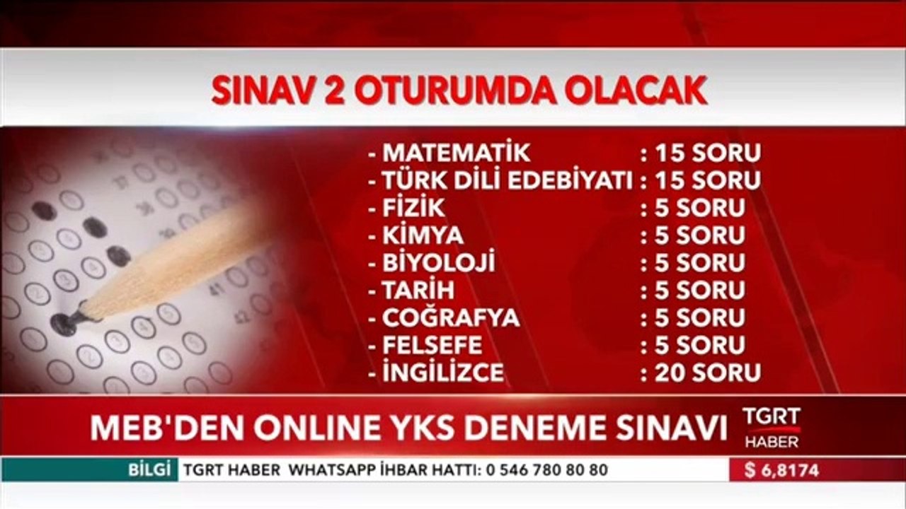 MEB'den YKS'ye hazırlanan öğrencilere online deneme sınavı