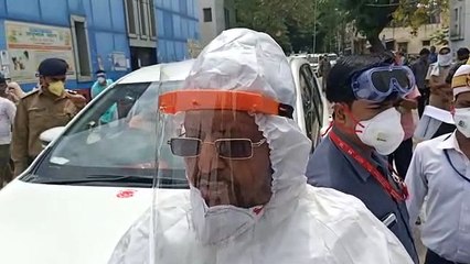 कानपुर: हैलट हॉस्पिटल का निरीक्षण करने पहुंचे चिकित्सा शिक्षा मंत्री