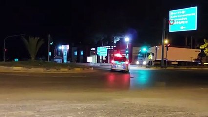 Suriye sınırına askeri araç ve malzeme sevkiyatı