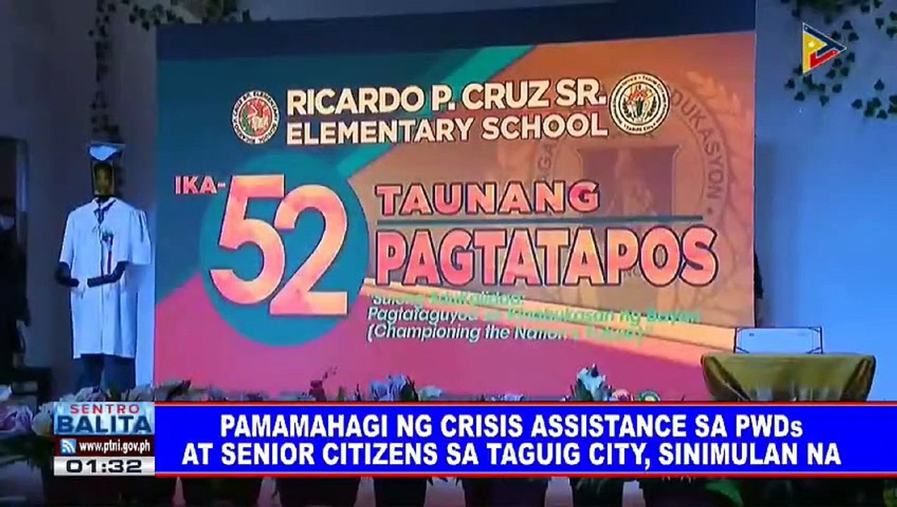 Pamamahagi ng crisis assistance sa PWDs at senior citizens sa Taguig City, sinimulan na