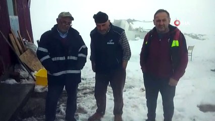 Yaylada mahsur kalan vatandaşların imdadına ekipler yetişti