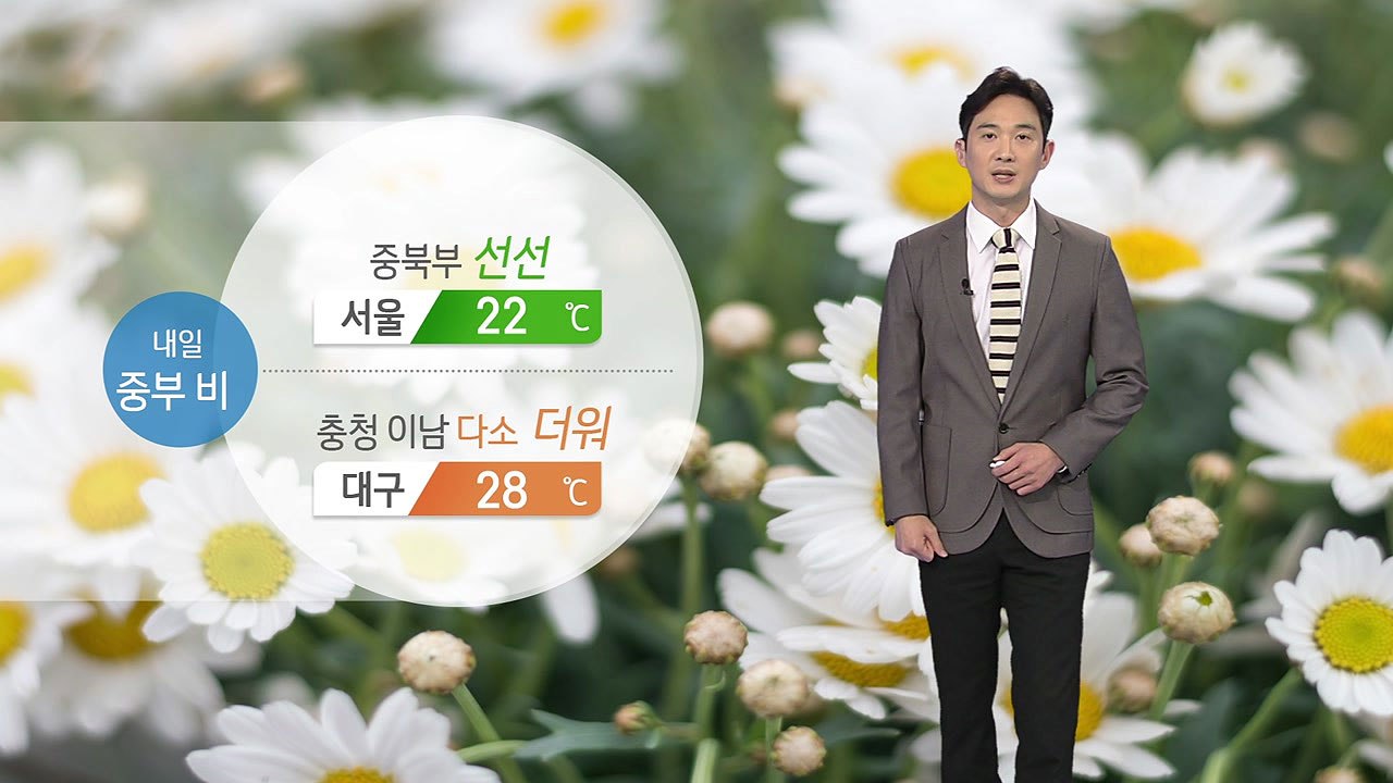 [날씨] 내일 중부 비...충청 이남 다소 더워 / YTN