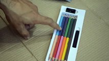 GSM Doms bi colour pencil 12 bright colours