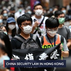 Télécharger la video: Thousands protest in Hong Kong over China security law proposal