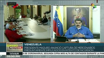 Download Video: Revela Nicolás Maduro captura de más mercenarios de Operación Gedeón