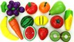 Fun Learning Names of Fruit and Vegetables with Wooden Toys Toy cutting velcro Good Education videos