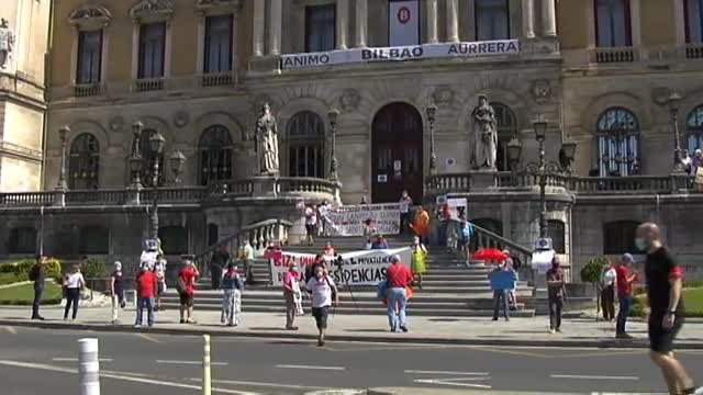 Vuelven las protestas de pensionistas en Bilbao