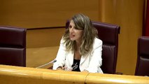 La ministra Díaz da largas a Iglesias y Bildu con la reforma laboral: «Se hará cuando sea posible»