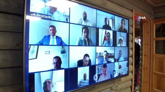 Bakan Pakdemirli, video konferans aracılığıyla Ak Parti İzmir İl Teşkilatı İle bayramlaştı