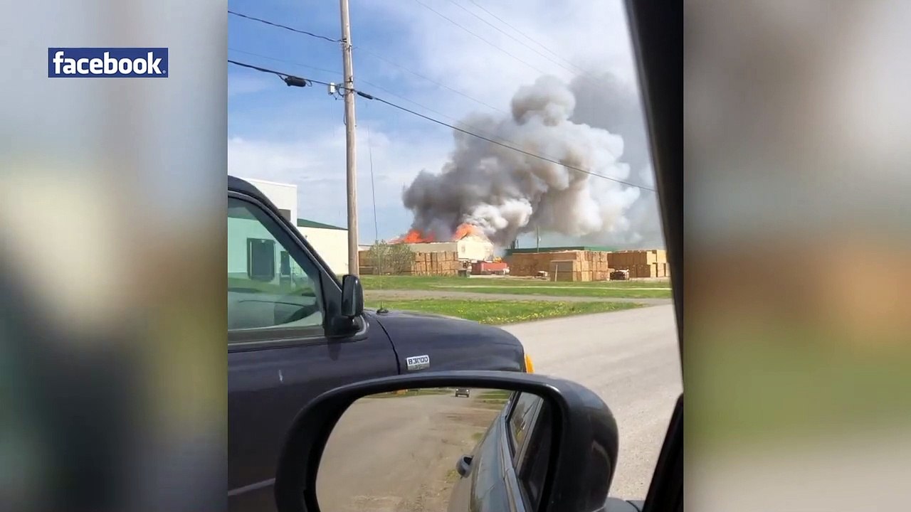 Violent incendie dans le parc industriel de Saint-Jean-Port-Joli