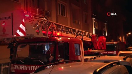 Maltepe'de beş katlı apartmanda korkutan yangın