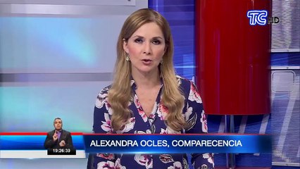 Alexandra Ocles entregó su versión ante la Comisión de Fiscalización de la Asamblea Nacional
