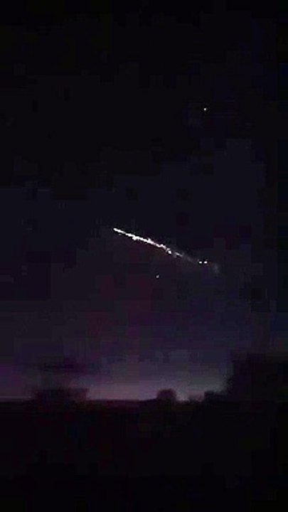 Satellite Space Junk Burning Up