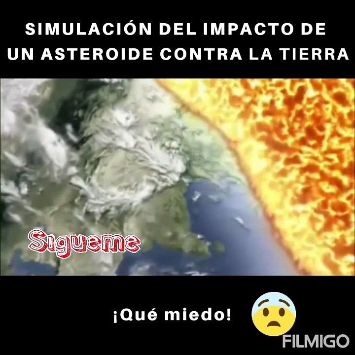 Que pasaria si un Asteroide impacta con el planeta tierra