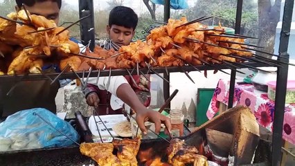 Unlimited Street Food Delicious Chicken Fry & Chicken Fry kababs Recipe Dhaka