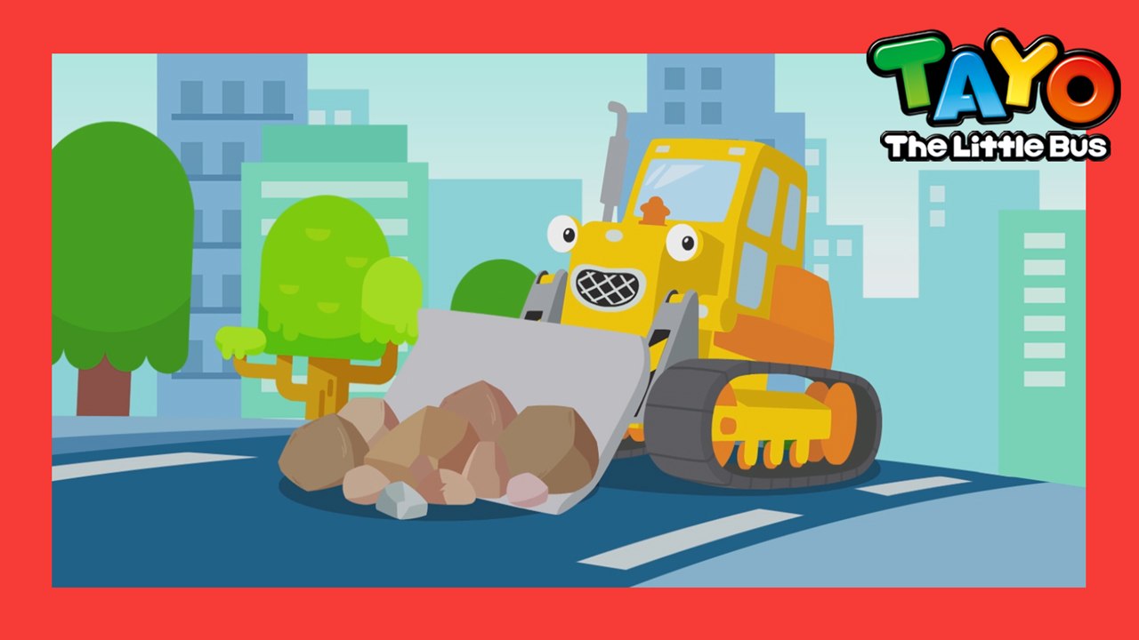Bulldozer Song l Strong Heavy Vehicles  l Tayo's Sing Along Show l Tayo the Little Bus