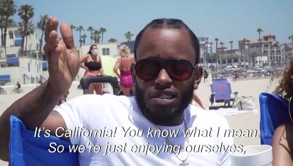 Beachgoers enjoy sand and sun in California on Memorial Day