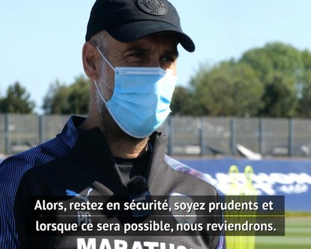 Man City - Guardiola aux fans : Soyez prudents et lorsque ce sera possible, nous reviendrons