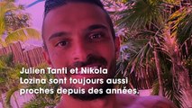 Julien Tanti se moque de Nikola Lozina après l’avoir vaincu au tennis
