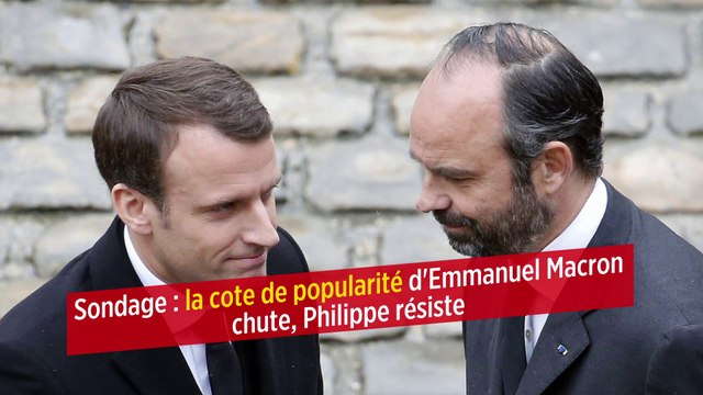 Sondage : la cote de popularité d'Emmanuel Macron chute, Philippe résiste