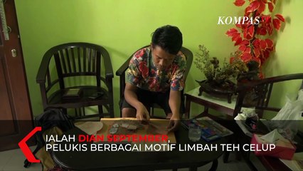 Unik! Lukisan dari Limbah Teh Celup