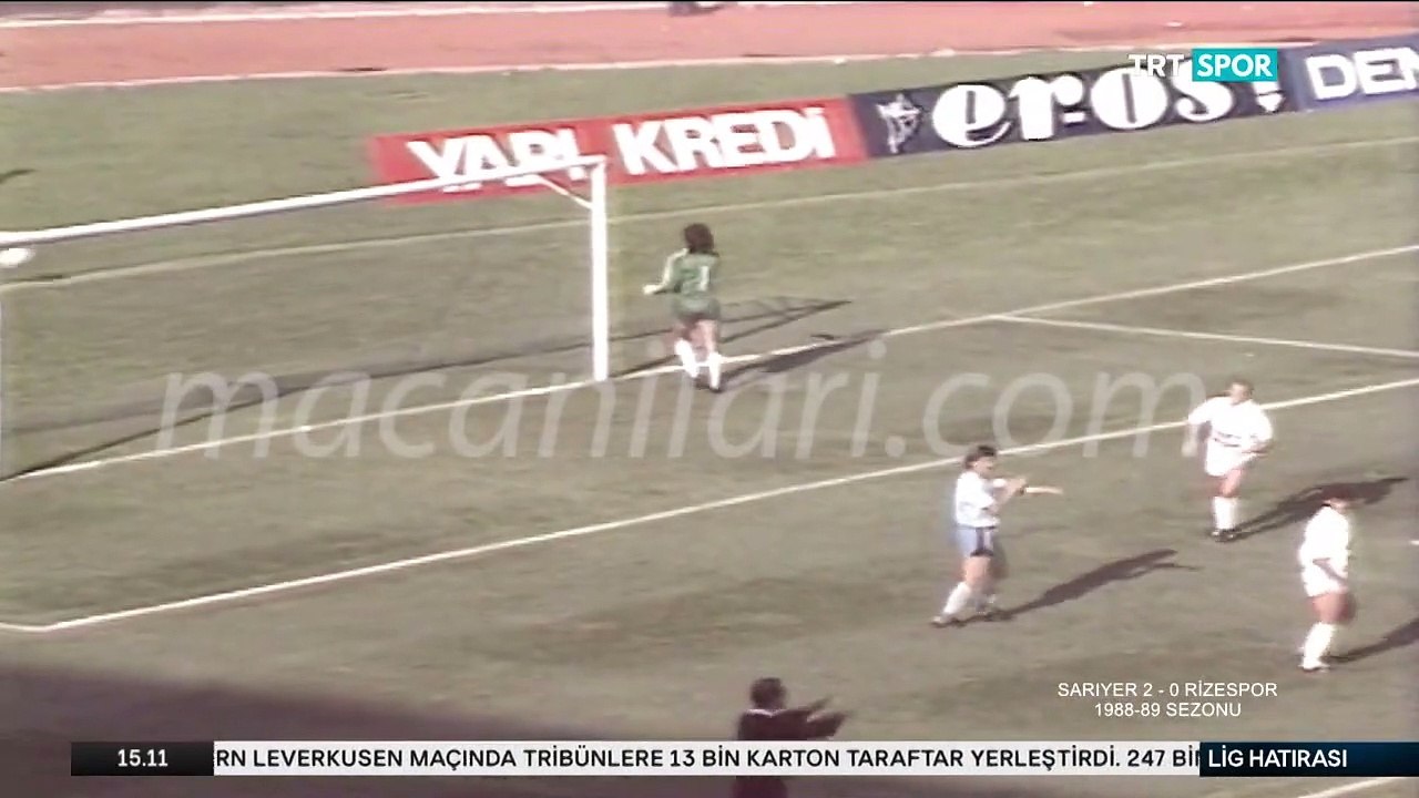 Sarıyer 2-0 Rizespor [HD] 11.09.1988 - 1988-1989 Turkish 1st League Matchday 4
