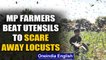 Locust attack: Farmers in Madhya Pradesh beat utensils to scare away locusts | Oneindia News