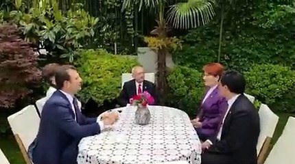 Kılıçdaroğlu, İmamoğlu ve Kaftancıoğlu'ndan Akşener'e evinde bayram ziyareti