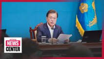 President Moon says emergency relief payments have lifted consumption