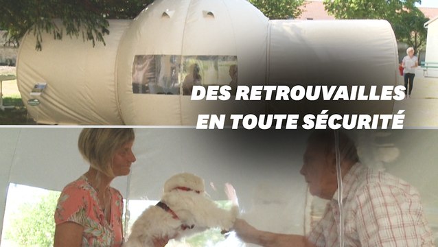 Une bulle gonflable pour combattre l'isolement des aînés en Ehpad