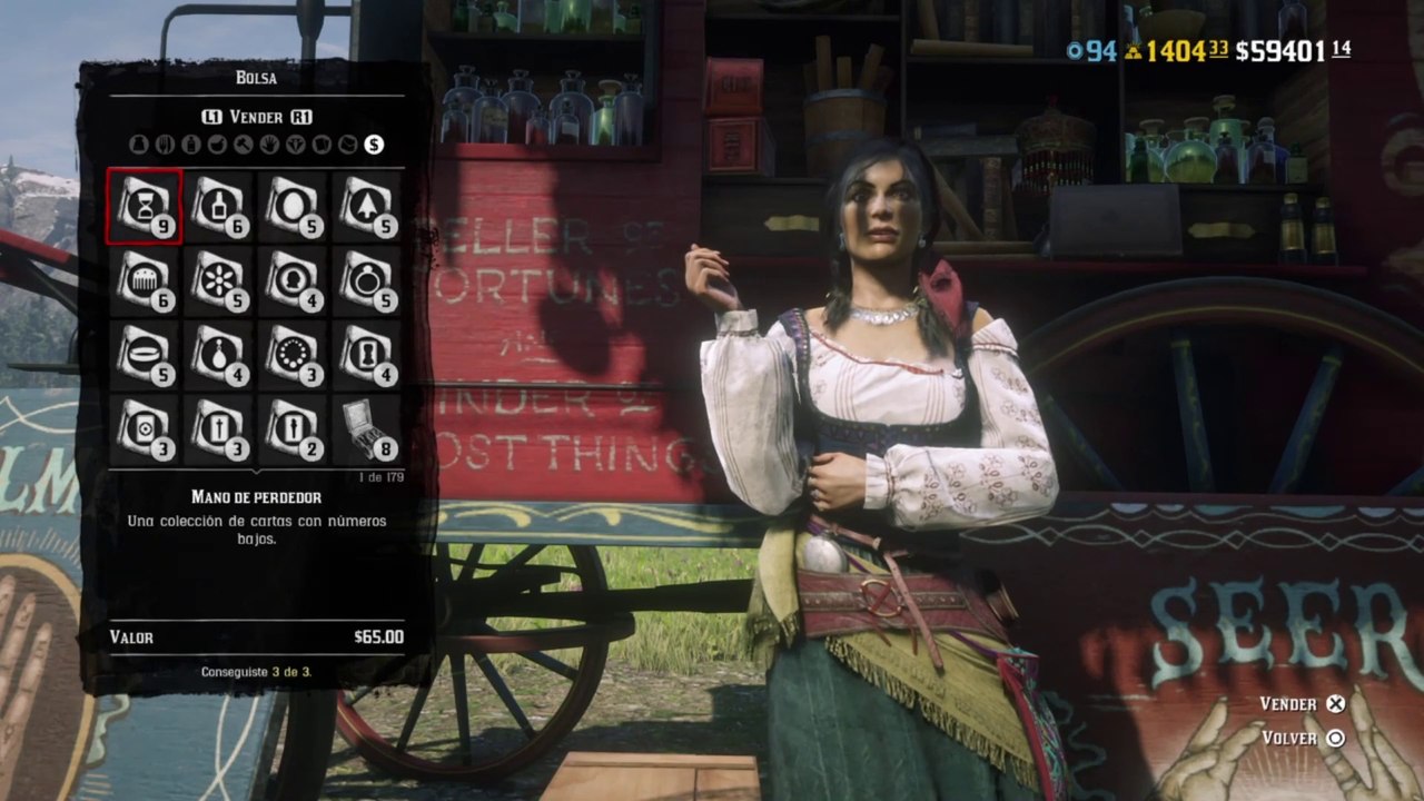 Red Dead Redemption 2 Online Localización de Objetos Colección de Mano de Perdedor
