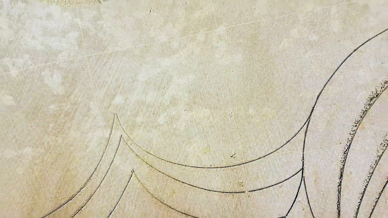 Drone footage captures bigger picture of sand artist's work on Seaburn beach