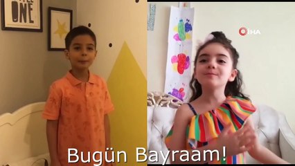 Çocuklardan 'Bugün bayram' şarkısı