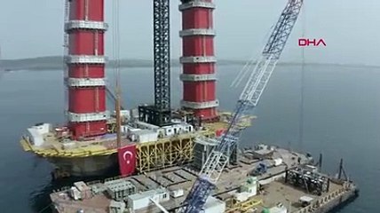 Çanakkale Köprüsünün 318 metrelik ayaklarında zorlu mesai
