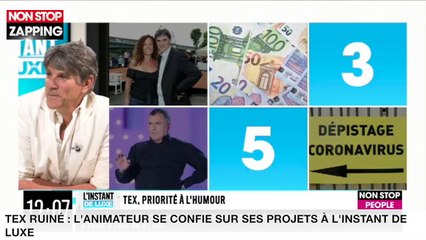 Tex ruiné : l’animateur se confie sur ses projets à l’Instant de Luxe (vidéo)