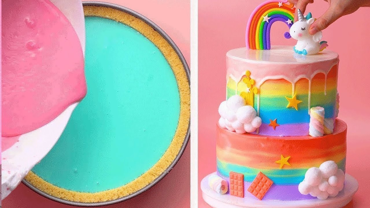 Amazingly Colorful Cake Decorating Tutorials for New Day Tasty Plus