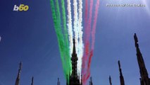 Italian Air Force Gives ‘Tricolor Hug’ to Residents as Country Emerges From Lockdown