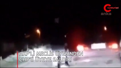AKP'li meclis üyesinin CHP'li üyeye saldırı görüntüleri