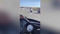 Ibrahimovic, ¿lesionado?: así se pasea por las carreteras de Milán en su moto con Çalhanoglu