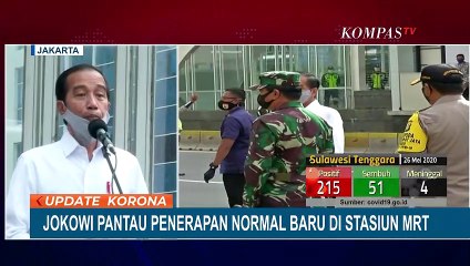 Penerapan New Normal, Jokowi Pantau Langsung Stasiun MRT