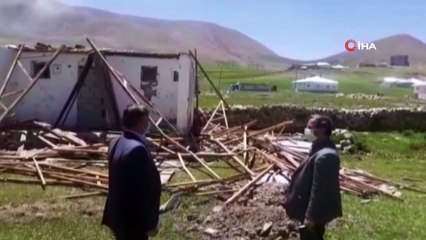 Çaldıran’da fırtınanın ardından hasar tespit çalışmaları devam ediyor